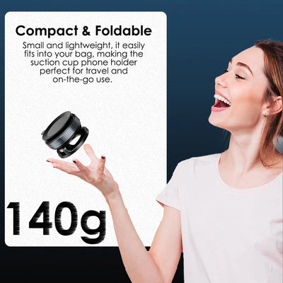 Alloy Folding Strong Magnet Magnetic Phone Holder Desk Wall Car Vacuum Suction Windshield Dashboard Mobile Holder Window Mount
