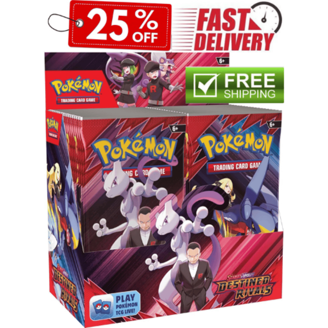 Pokémon TCG: Scarlet & Violet - Destined Rivals Booster Display Box - 36 Packs